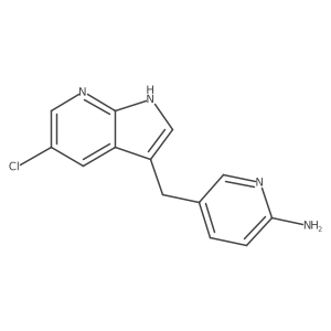 5-((5-Chloro-1H-pyrrolo[2,3-b]pyridin-3-yl)methyl)pyridin-2-amine结构式
