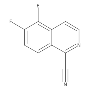 5,6-Difluoroisoquinoline-1-carbonitrile结构式