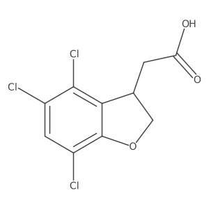 4,5,7-Trichloro-2,3-dihydrobenzofuran-3-acetic Acid结构式