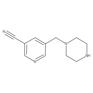 5-[(Piperazin-1-yl)methyl]pyridine-3-carbonitrile结构式