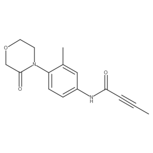 N-[3-methyl-4-(3-oxomorpholin-4-yl)phenyl]but-2-ynamide结构式