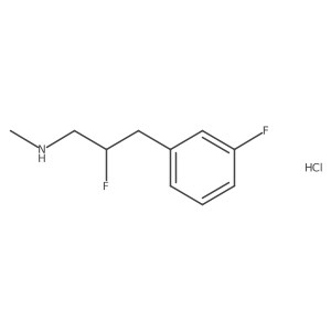 [2-Fluoro-3-(3-fluorophenyl)propyl](methyl)amine hydrochloride结构式