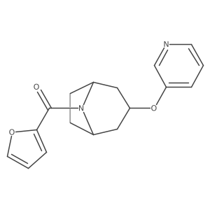 furan-2-yl((1R,5S)-3-(pyridin-3-yloxy)-8-azabicyclo[3.2.1]octan-8-yl)methanone Structure