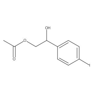 (S)-2-Hydroxy-2-(4-iodophenyl)ethyl acetate结构式