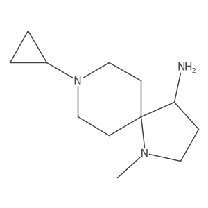 8-Cyclopropyl-1-methyl-1,8-diazaspiro[4.5]decan-4-amine Structure