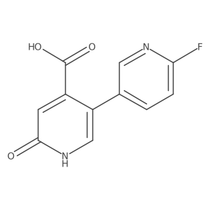 5-(6-Fluoropyridin-3-yl)-2-hydroxypyridine-4-carboxylic acid Structure