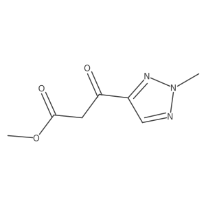 methyl 3-(2-methyl-2H-1,2,3-triazol-4-yl)-3-oxopropanoate结构式