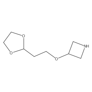 3-[2-(1,3-Dioxolan-2-yl)ethoxy]azetidine结构式