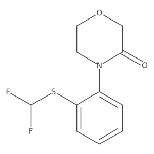 4-{2-[(Difluoromethyl)sulfanyl]phenyl}morpholin-3-one Structure