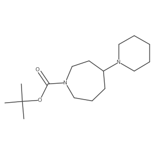 Tert-butyl 4-(piperidin-1-yl)azepane-1-carboxylate结构式