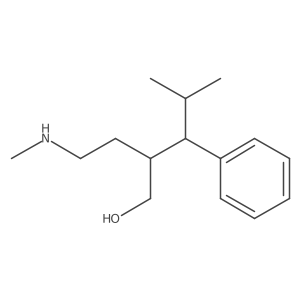 4-Methyl-2-[2-(methylamino)ethyl]-3-phenylpentan-1-ol结构式
