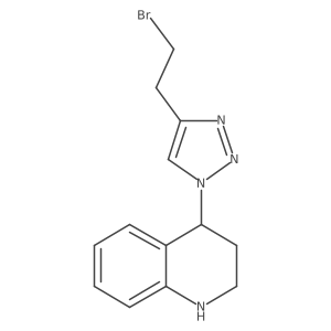 4-[4-(2-bromoethyl)-1H-1,2,3-triazol-1-yl]-1,2,3,4-tetrahydroquinoline结构式