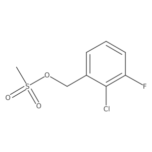(2-Chloro-3-fluorophenyl)methyl methanesulfonate Structure