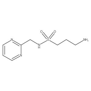 1-Propanesulfonamide, 3-amino-N-(2-pyrimidinylmethyl)-结构式