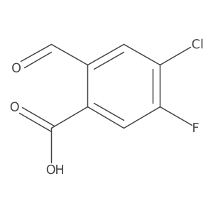 4-Chloro-5-fluoro-2-formylbenzoic acid结构式