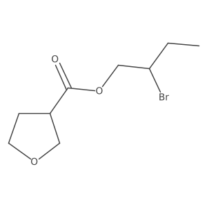 2-Bromobutyl oxolane-3-carboxylate Structure
