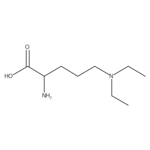 (2R)-2-amino-5-(diethylamino)pentanoic acid结构式