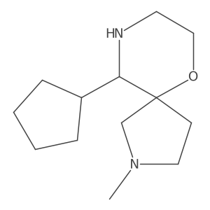 10-Cyclopentyl-2-methyl-6-oxa-2,9-diazaspiro[4.5]decane Structure