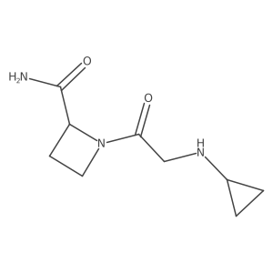 1-[2-(Cyclopropylamino)acetyl]azetidine-2-carboxamide Structure