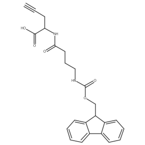 2-[4-({[(9H-fluoren-9-yl)methoxy]carbonyl}amino)butanamido]pent-4-ynoic acid结构式