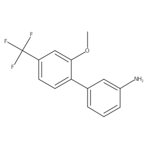 3-[2-Methoxy-4-(trifluoromethyl)phenyl]aniline结构式