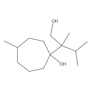 1-(1-Hydroxy-2,3-dimethylbutan-2-yl)-4-methylcycloheptan-1-ol结构式