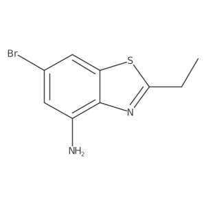 6-Bromo-2-ethyl-1,3-benzothiazol-4-amine Structure