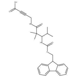 4-[3-({[(9H-fluoren-9-yl)methoxy]carbonyl}amino)-2,2,4-trimethylpentanamido]but-2-ynoic acid结构式