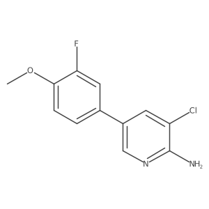 3-Chloro-5-(3-fluoro-4-methoxyphenyl)pyridin-2-amine Structure