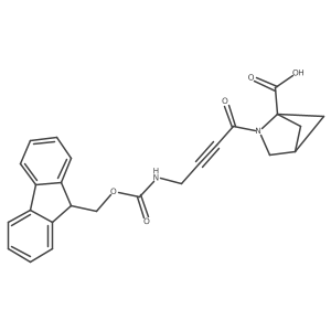 2-[4-({[(9H-fluoren-9-yl)methoxy]carbonyl}amino)but-2-ynoyl]-2-azabicyclo[2.1.1]hexane-1-carboxylic acid Structure
