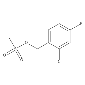 Methanesulfonic acid 2-chloro-4-fluorobenzyl ester Structure