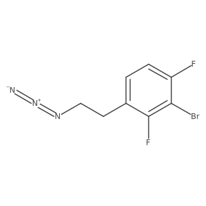 1-(2-Azidoethyl)-3-bromo-2,4-difluorobenzene结构式