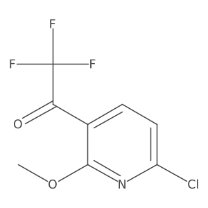 1-(6-Chloro-2-methoxypyridin-3-yl)-2,2,2-trifluoroethan-1-one结构式