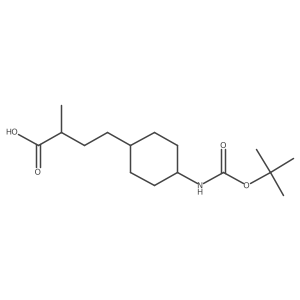 4-(4-{[(Tert-butoxy)carbonyl]amino}cyclohexyl)-2-methylbutanoic acid结构式