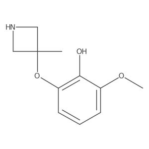 2-Methoxy-6-[(3-methylazetidin-3-yl)oxy]phenol结构式