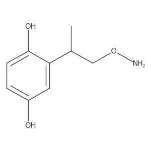2-[1-(Aminooxy)propan-2-yl]benzene-1,4-diol结构式