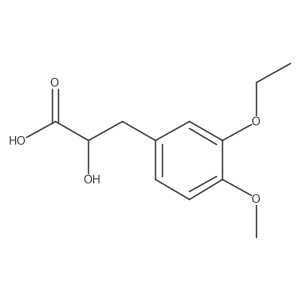 3-(3-Ethoxy-4-methoxyphenyl)-2-hydroxypropanoic acid结构式