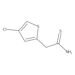 2-(4-Chlorothiophen-2-yl)ethanethioamide Structure