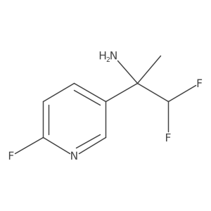 1,1-Difluoro-2-(6-fluoropyridin-3-yl)propan-2-amine Structure