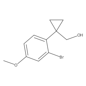 [1-(2-Bromo-4-methoxyphenyl)cyclopropyl]methanol Structure