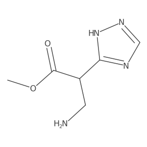 methyl 3-amino-2-(1H-1,2,4-triazol-3-yl)propanoate Structure