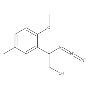 2-Azido-2-(2-methoxy-5-methylphenyl)ethan-1-ol Structure