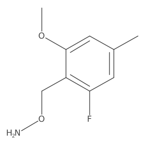O-[(2-fluoro-6-methoxy-4-methylphenyl)methyl]hydroxylamine Structure
