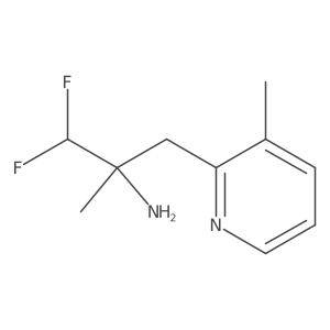 1,1-Difluoro-2-methyl-3-(3-methylpyridin-2-yl)propan-2-amine Structure