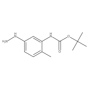 tert-butyl N-(5-hydrazinyl-2-methylphenyl)carbamate结构式