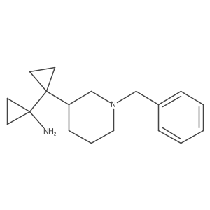 1-[1-(1-Benzylpiperidin-3-yl)cyclopropyl]cyclopropan-1-amine结构式