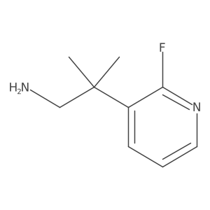 2-(2-Fluoropyridin-3-yl)-2-methylpropan-1-amine结构式