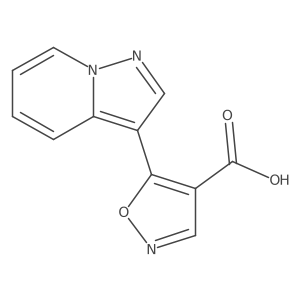 5-{Pyrazolo[1,5-a]pyridin-3-yl}-1,2-oxazole-4-carboxylic acid Structure