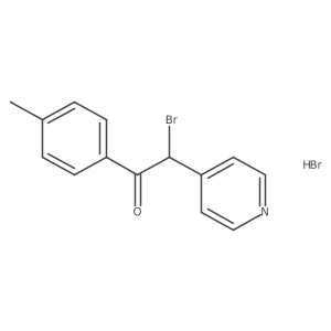 2-Bromo-1-(4-methylphenyl)-2-(4-pyridyl)ethanone hydrocbromide结构式