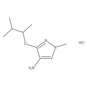 1-Methyl-3-(3-methylbutan-2-yloxy)pyrazol-4-amine;hydrochloride结构式